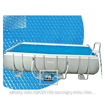 Обогревающее покрывало Intex Solar Pool Cover для бассейнов (732см x 366см)