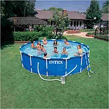 Каркасный сборный бассейн Intex Metal Frame Pool .457х107 см. , фото 3