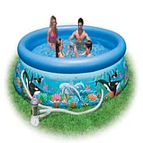 Надувной бассейн Intex Easy Set Pool. 305 х 76 см. с фильтром , фото 5