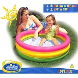 Надувной бассейн Intex 3 кольца с надувным дном (86х25 см.), фото 5