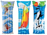 Надувной пляжный матрас Веселые картинки intex, фото 3