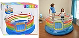 Детский надувной батут INTEX ПРОЗРАЧНЫЙ с мячами, фото 5