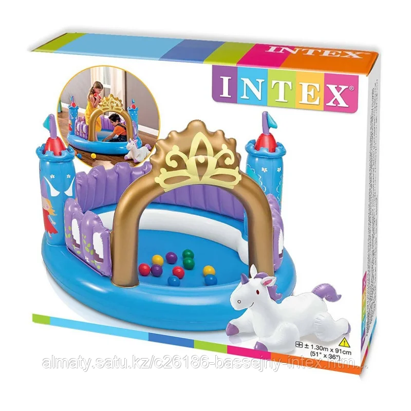 Детский надувной игровой центр Intex  "Магический замок"