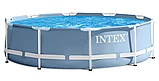 Intex Каркасный бассейн Prism Frame 549x122 см, 24311л, фильтр-насос 5678л/ч, лестница, тент, подстилка., фото 3