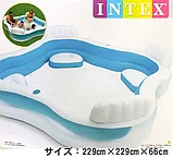 Надувной бассейн "Изогнутый квадрат" Family Lounge Pool Intex , фото 4