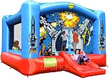 Детский надувной батут с горкой Happy Hop 365см x 265см x 215см, фото 2