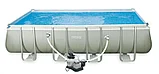 Каркасный прямоугольный бассейн  Intex Ultra Frame Pool. 549 х 274 х 132 см.( песочный фильт), фото 3