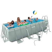 Бассейн каркасный Ultra Frame прямоугольный 400x200x100 см + аксессуары, 26788