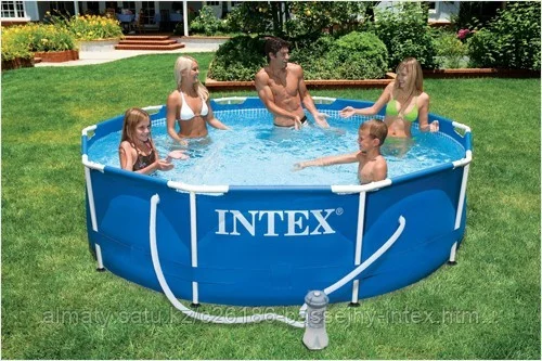 Каркасный сборный бассейн Intex Metal Frame Pool. 305 х 76 см. с фильтром, 28202