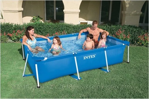 Каркасный сборный бассейн Intex Rectangular Frame Pool. 300х200х75см.