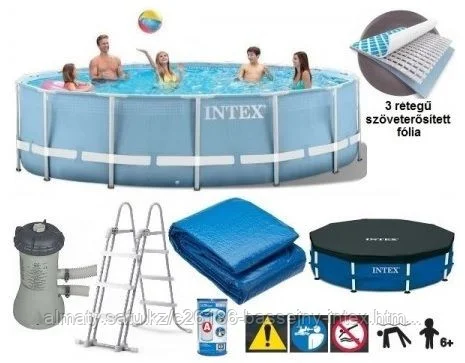 Каркасный сборный бассейн Intex Metal Frame Pool. 457х122см.