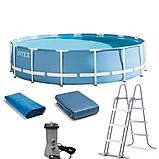 Каркасный сборный бассейн Intex Metal Frame Pool. 457х122см., фото 3