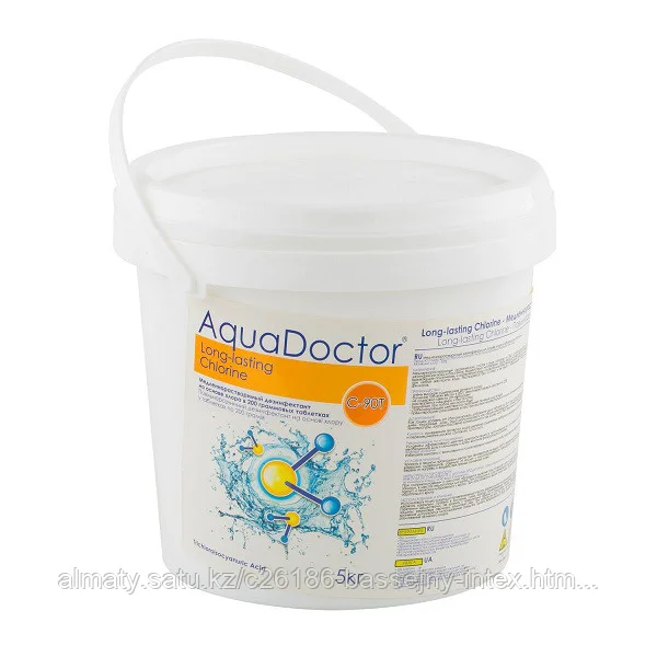 Aquadoctor С90-Т (5кг) медленно-растворимый дезинфектант на основе хлора, таблетки по 200гр